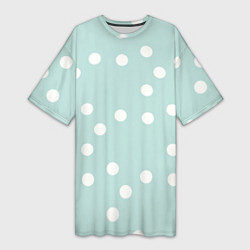 Женская длинная футболка Снежная морская пена