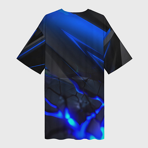 Женская длинная футболка Цепочка Bones / 3D-принт – фото 2