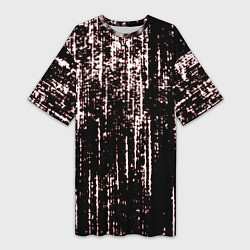 Футболка женская длинная Points, цвет: 3D-принт