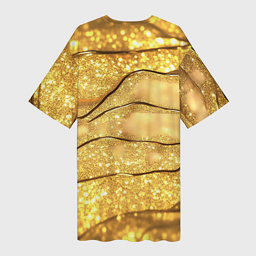 Женская длинная футболка Bones в спортивках / 3D-принт – фото 2