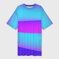 Женская длинная футболка Неоновый прилив