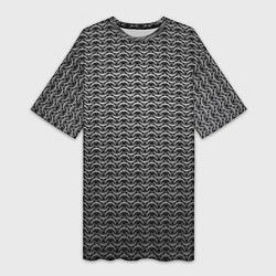 Женская длинная футболка Стальная кольчуга воинов