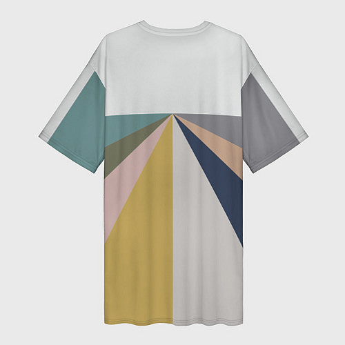 Женская длинная футболка Черное солнце красная луна / 3D-принт – фото 2