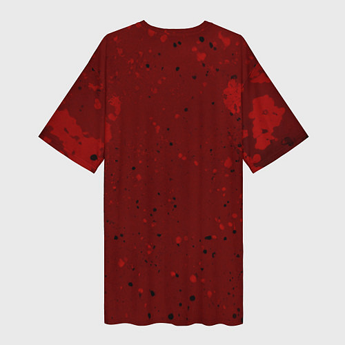 Женская длинная футболка Нирвана, гранж из 90-х / 3D-принт – фото 2