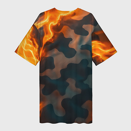 Женская длинная футболка Медведь у штурвала МВФ / 3D-принт – фото 2