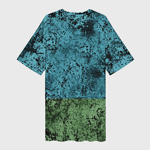 Женская длинная футболка Флаг десантников ВДВ / 3D-принт – фото 2