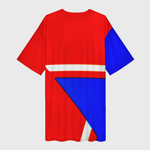 Женская длинная футболка Doom star geometry / 3D-принт – фото 2