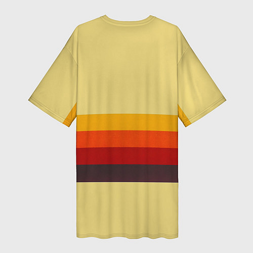 Женская длинная футболка Диско поцелуй поп-арт 1970-е / 3D-принт – фото 2