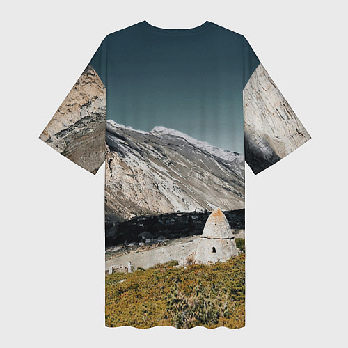 Женская длинная футболка Фардык-Кешене / 3D-принт – фото 2