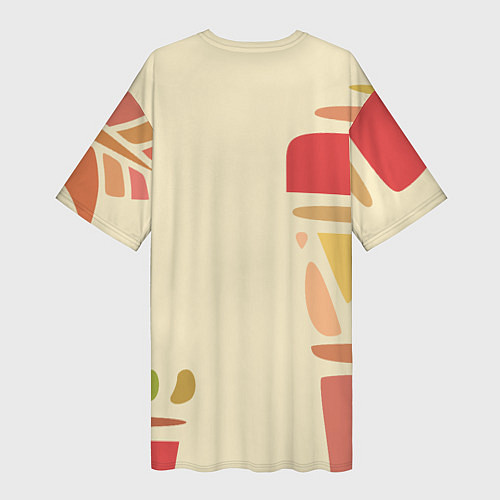 Женская длинная футболка Нефертити / 3D-принт – фото 2