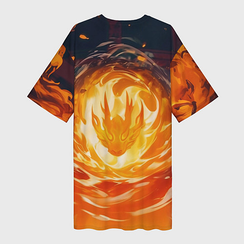 Женская длинная футболка Хаято Суо - Ветролом / 3D-принт – фото 2