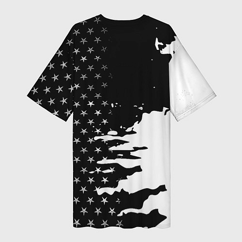 Женская длинная футболка Liverpool текстура спорт / 3D-принт – фото 2