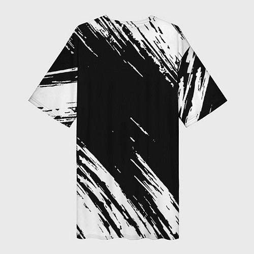 Женская длинная футболка Chelsea краски текстура / 3D-принт – фото 2