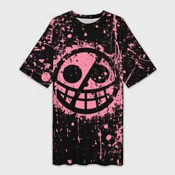 Женская длинная футболка Дольфламинго