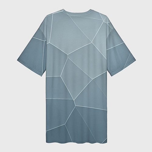 Женская длинная футболка Петух бизнесмен с кофе / 3D-принт – фото 2