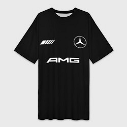 Женская длинная футболка Merсedes AMG