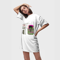 Футболка женская длинная Шуга - BTS, цвет: 3D-принт — фото 2