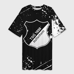 Женская длинная футболка Хоффенхайм брызги красок