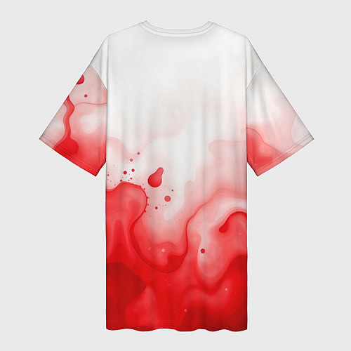 Женская длинная футболка Фк Ливерпуль 2025 / 3D-принт – фото 2