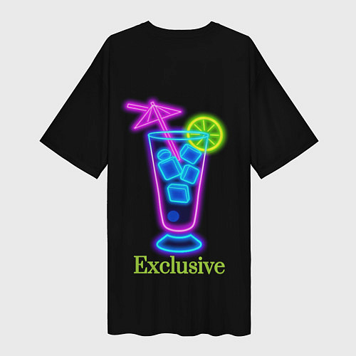 Женская длинная футболка Exclusive / 3D-принт – фото 2