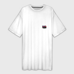 Женская длинная футболка Mercedes amg