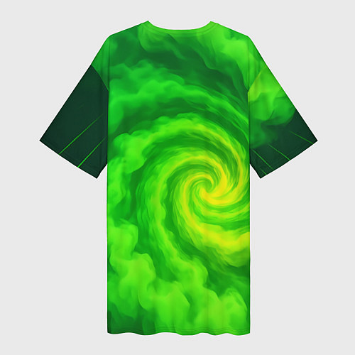 Женская длинная футболка Дорожный воин - байк с шипами / 3D-принт – фото 2