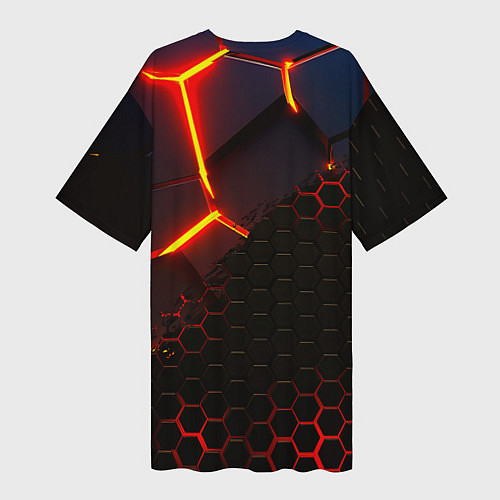 Женская длинная футболка Monster energy броня краски / 3D-принт – фото 2