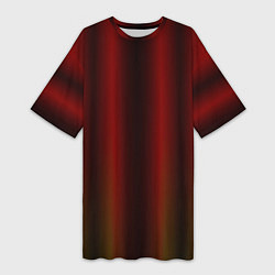 Женская длинная футболка Neon red orange lines