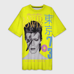 Женская длинная футболка David Bowie 1973
