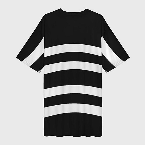 Женская длинная футболка Bayern Mnchen волны / 3D-принт – фото 2