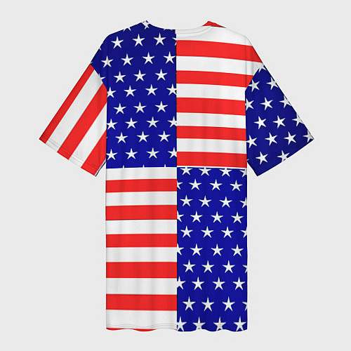 Женская длинная футболка Бавария Мюнхен сша паттерн / 3D-принт – фото 2