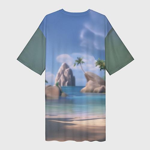 Женская длинная футболка Мем чотко Цыпа Джо / 3D-принт – фото 2