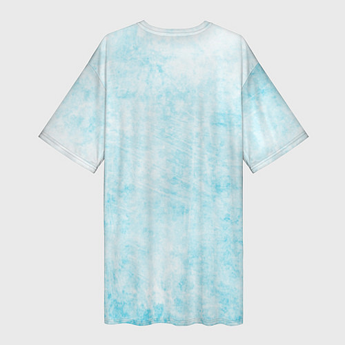 Женская длинная футболка Девочка-зима / 3D-принт – фото 2