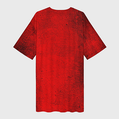 Женская длинная футболка СССР - символика / 3D-принт – фото 2