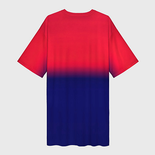 Женская длинная футболка Бавария Мюнхен градиент / 3D-принт – фото 2