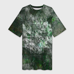 Футболка женская длинная Абстракция - acid boom, цвет: 3D-принт