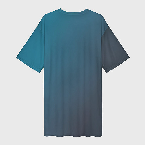 Женская длинная футболка Лошадь в новогоднем стиле / 3D-принт – фото 2