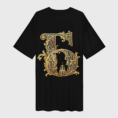 Женская длинная футболка Бережёного бог бережёт / 3D-принт – фото 2