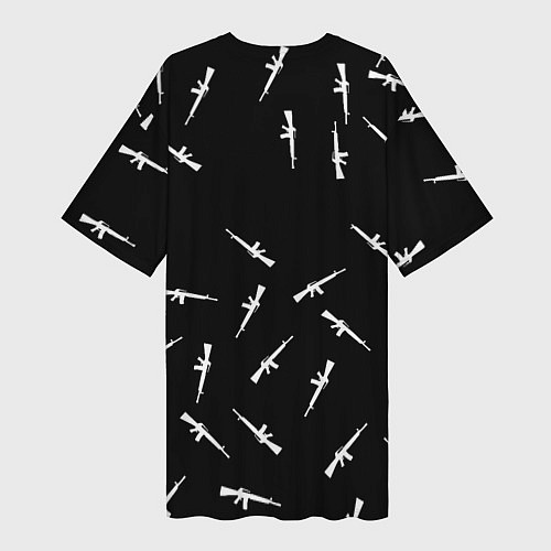 Женская длинная футболка Ювентус армейский стиль / 3D-принт – фото 2