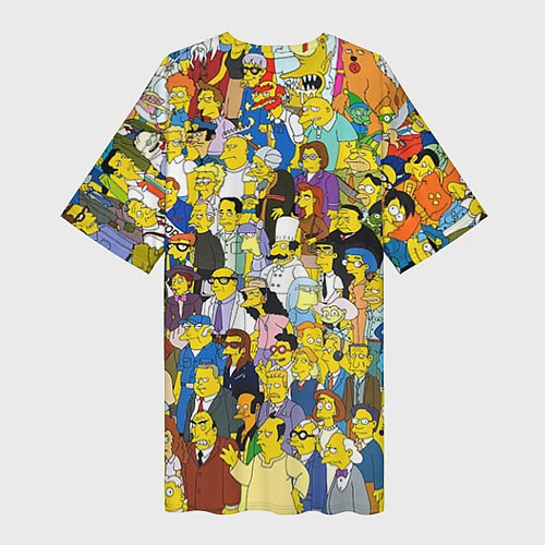 Женская длинная футболка Simpsons Stories / 3D-принт – фото 2