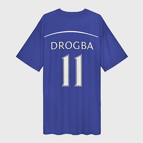 Женская длинная футболка Chelsea: Drogba / 3D-принт – фото 2