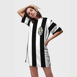 Футболка женская длинная Juventus: Vidal, цвет: 3D-принт — фото 2