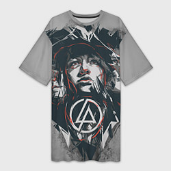 Футболка женская длинная Linkin Park: My Style, цвет: 3D-принт