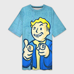 Женская длинная футболка Fallout: It's okey