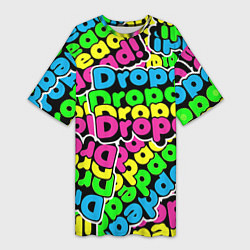 Женская длинная футболка Drop Dead: Acid Pattern