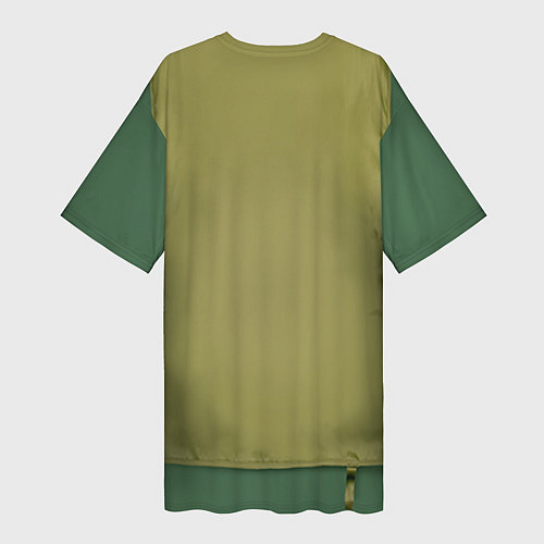 Женская длинная футболка Жилетка рыбака / 3D-принт – фото 2