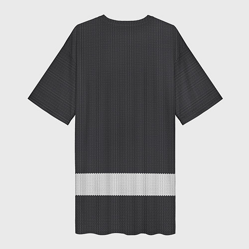 Женская длинная футболка Олень свитер вязаный / 3D-принт – фото 2