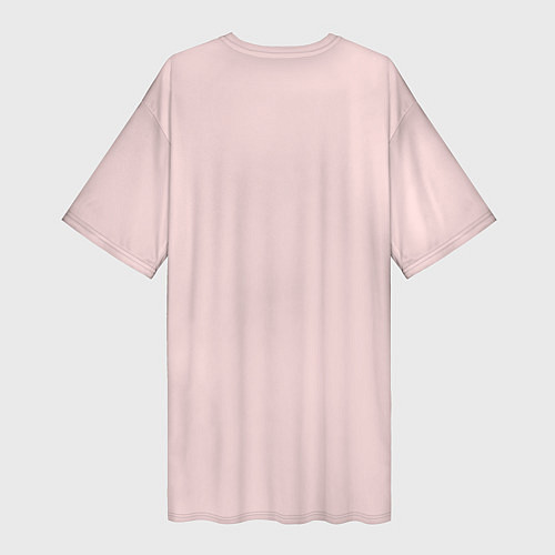 Женская длинная футболка Цветочное сердце / 3D-принт – фото 2