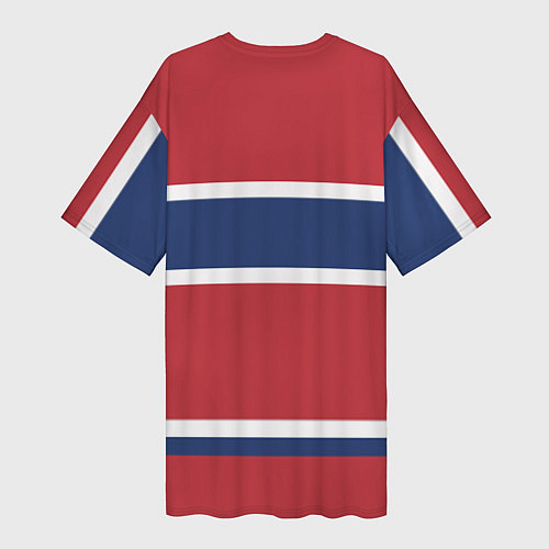 Женская длинная футболка Montreal Canadiens / 3D-принт – фото 2