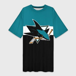 Женская длинная футболка San Jose Sharks